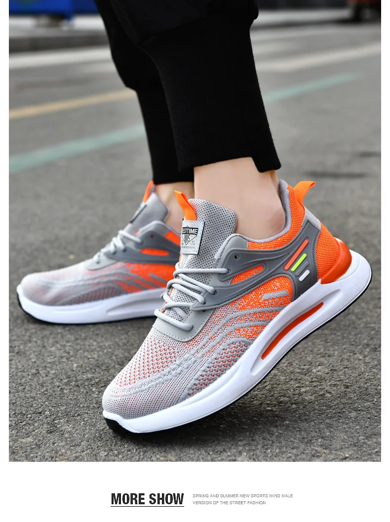 2023 New air cushioning men sports shoes students running trend causal mens shoes