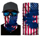 Scarf Black Bandanna Promotion Custom Printed American Flag Black Seamless Outdoor Sport Bandanna Scarf