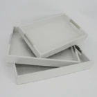 Tray Serving Tray NEW Design Luxury Classic Party Faux Leather Kitchen Serving Tray