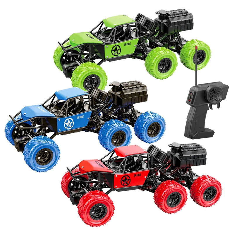45 degree slope climbing oem 6 wheels rc alloy small spray stunt car novelty toy 1:14 model manufacturer
