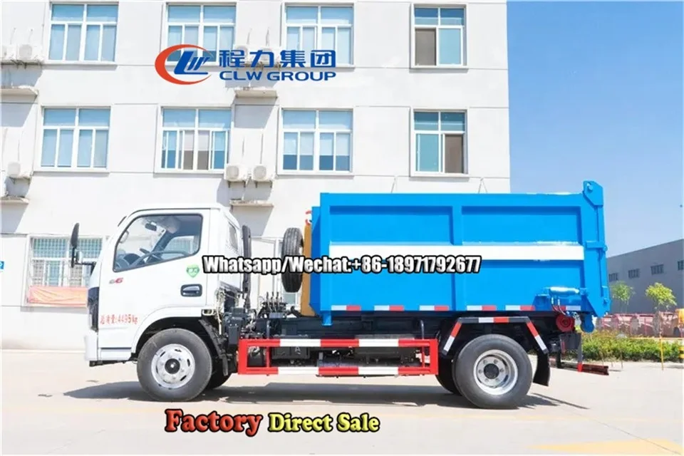 Dongfeng 5ton Hook Lift Container Garbage Truck 4x2 Roll On Roll Off