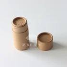 Eco Friendly Kraft Pucker Powder Tube Box Custom Dry Shampoo Loose Powder Paper Container