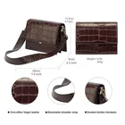 Leather Bag Shoulder Bags Stone Pattern Leather Bag Fashion Women Shoulder Bag Ladies Crossbody Bags Shoulder Strap
