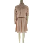 Cotton Hot Sale Ladies Dress Casual Elegant Long Sleeve Maxi Women Striped Autumn Belt 100% Cotton Vintage Dresses