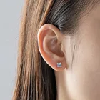 Earrings Silver Silverearrings Drop Earrings Silver 925 Gem Earrings For Women 925 Sterling Silver Zircon Earrings