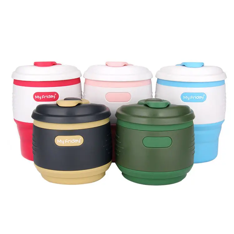 Travel Outdoor Kids And Adults Retractable Cups Telescopic Collapsible Water Bottle Silicone Cup Creative Water Bottle
