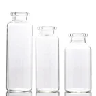 Chemical Glass Bottle Glassglassglass Custom 10 Ml Transparent Tube Chemical Glass Medicine Bottle With Butyl Cap
