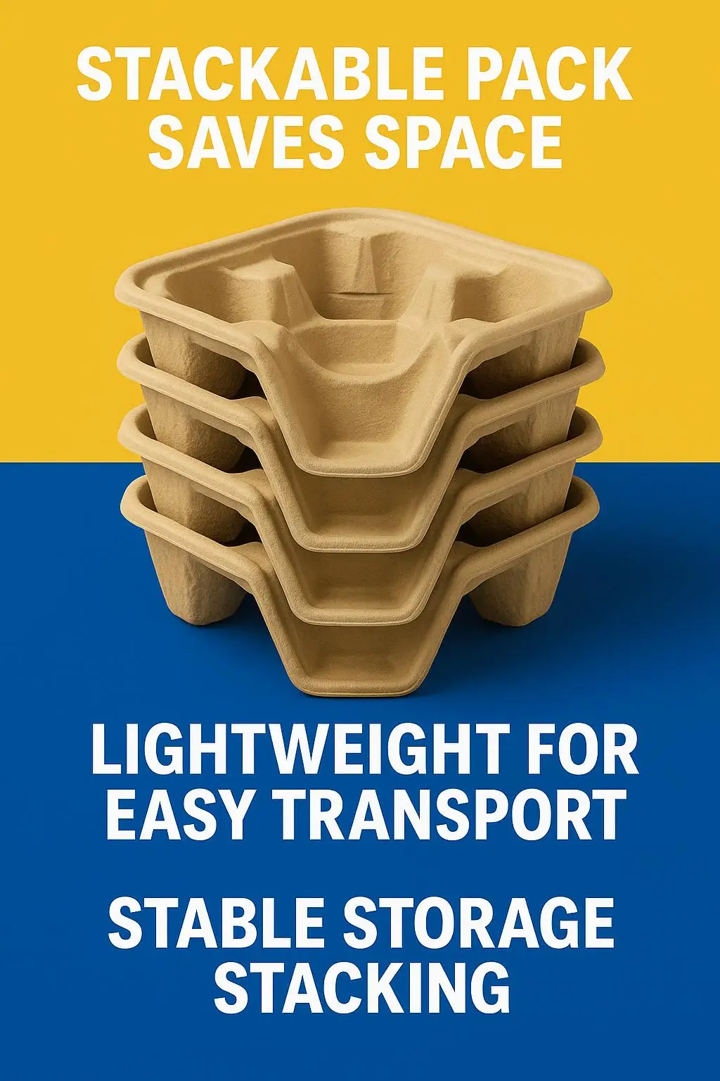 Wholesale Eco-Friendly Bagasse Fiber Takeout Cup Carrier Biodegradable and Disposable for Hot Cold Drinks for Parties Coffee - detail 9