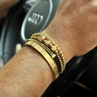 Jewelry F172 A Jewelry Sets Mens Bracelets Stone Crown Luxury Manufacturer Rose Gold Bracelet For Men