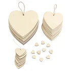 Wood Unfinished Plywood Art Craft Pieces For Home Decoration Wood Love Heart For DIY Wood Cutouts