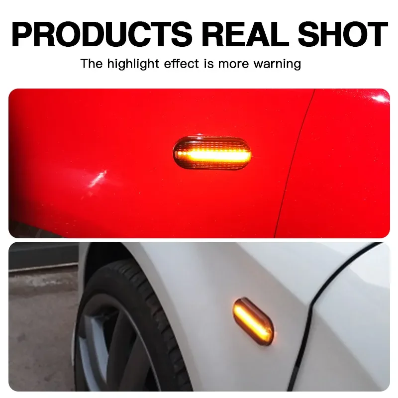 Dynamic Led Side Marker Signal Light Indicator Lamp For Seat Leon 1p Mk3 6l Mk4 6j Toledo