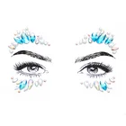 Gem Mermaid Face Jewels Crystal Tears Gem Stones Bindi Temporary Stickers For Face Decoration