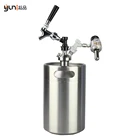 Single Hot Sale High Quality Single Wall 5L Small Metal Beer Kegs Dispenser For Pubs