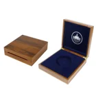 Luxury Box Solid Wood Box Retro Walnut Wood Grain Eco-Friendly Matte Lacquer Luxury Solid Wood Coin Box