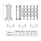 Collapsible Gate Collapsible Sliding Aluminium Automatic Gate