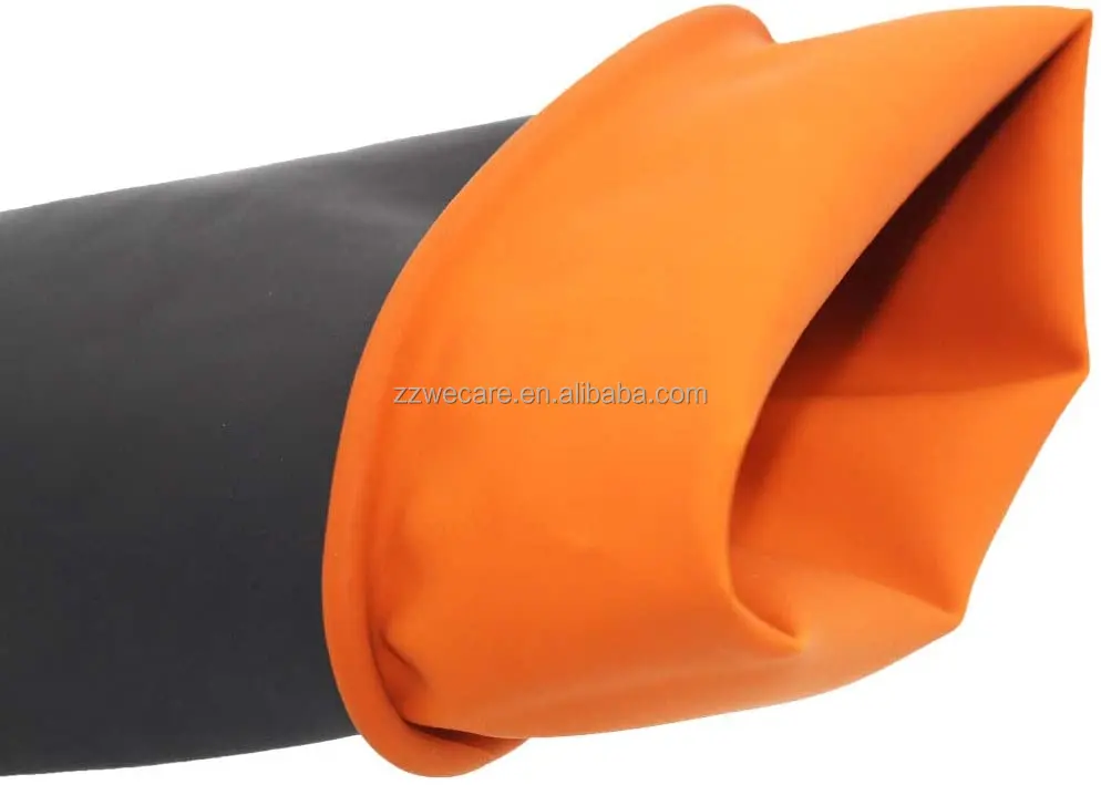 Anti Corrosion Black Acid and Alkali Resistant Heavy Duty Chemical Protective Industrial Rubber Gloves