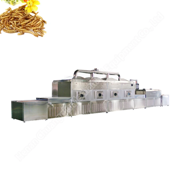 Black Soldier Fly Dryer Insect Microwave Drying Equipment Tenebrio