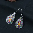 Earrings 2021 European And American Trend Oil Drop Earrings Long Bohemian Fashion Boho Vintage Earrings