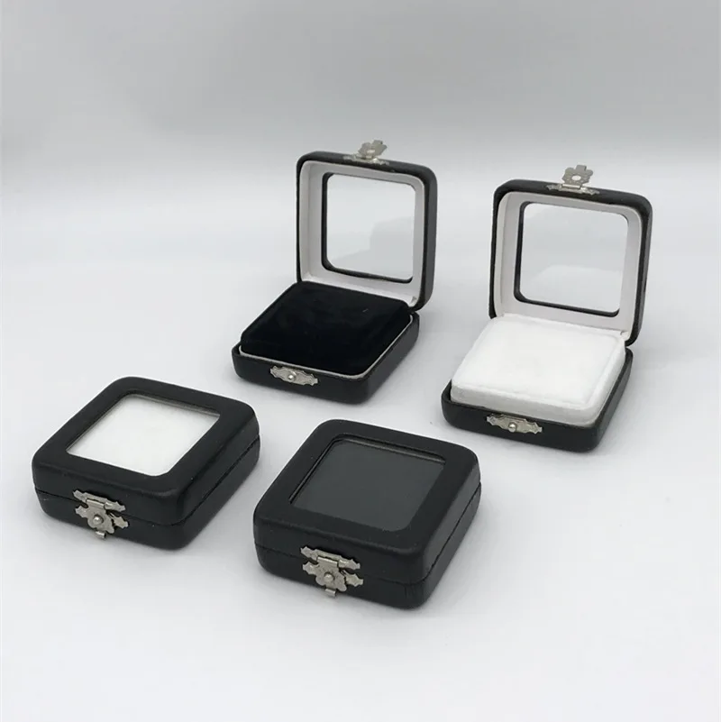 宝石盒PU皮革钻石宝石盒。