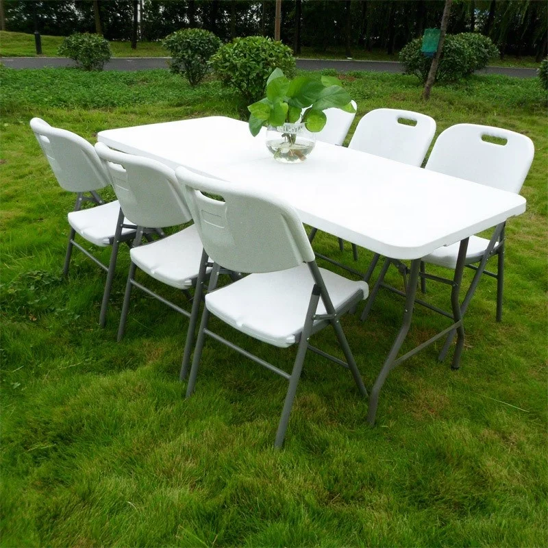 plastic rectangular garden table