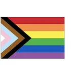 Flag Sticker Progress Pride Flag LGBTQ POC Transgender Flag Sticker