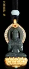Jade Pendant Wholesale Best Selling Amitabha Pig Hotan Gray Jade Pendant Jade Buddha Pendant Necklace