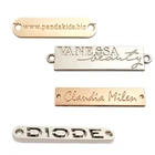 Metal Tags Factory Price Custom Die Zinc Metal Label Tag For Scarf /clothing/swimwear