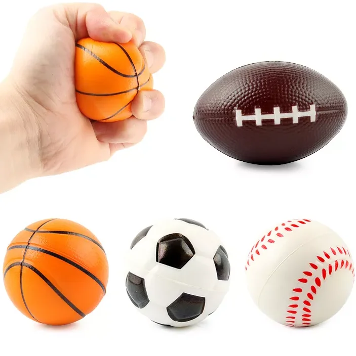 Pt Custom Pu Stress Ball Fidget Toys Squeeze Pu Foam Ball Stress Relief