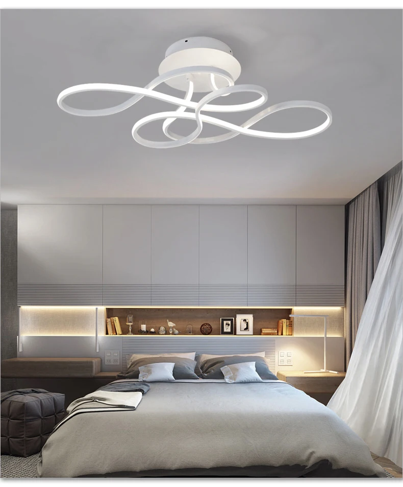 Simple Post-modern Home Creative Nordic New Bedroom Ceiling Lamp Living Room Lamp Led Ceiling Light