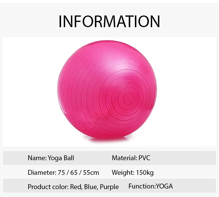yugland Hampool Gym Exercise Eco Friendly 75cm custom logo exercise yoga ball with pump