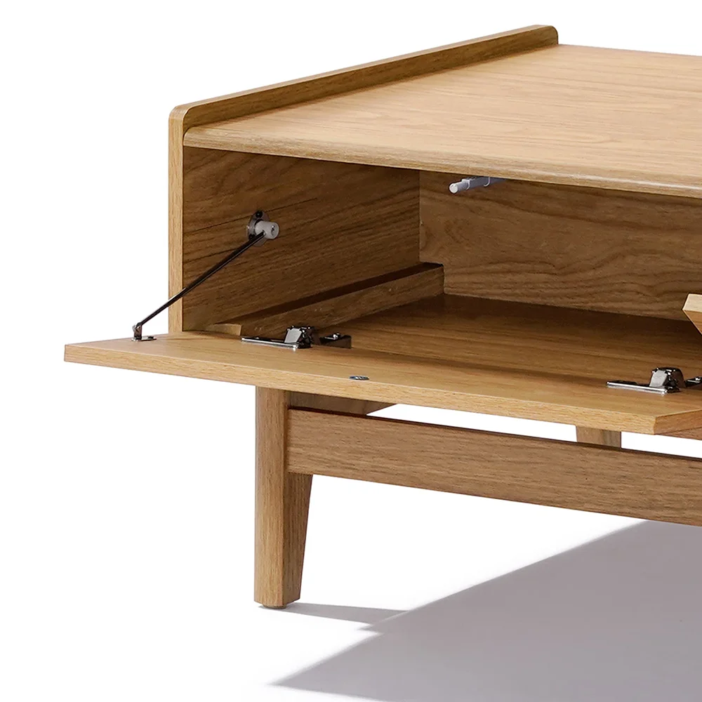 Modern Oak Manufactured Wood Coffee Table with Storage for Living Room Bedroom Hotel Outdoor Villa Dining for Home Use factory