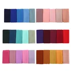 Scarf Foulard Muslim Jersey Hijab Women Malaysia Head Scarf Solid Color Chiffon Hijab Scarf
