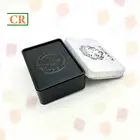 Tin Oem Custom Logo Printing Rectangle Hinge Child Resistant Tin Boxes For Edibles