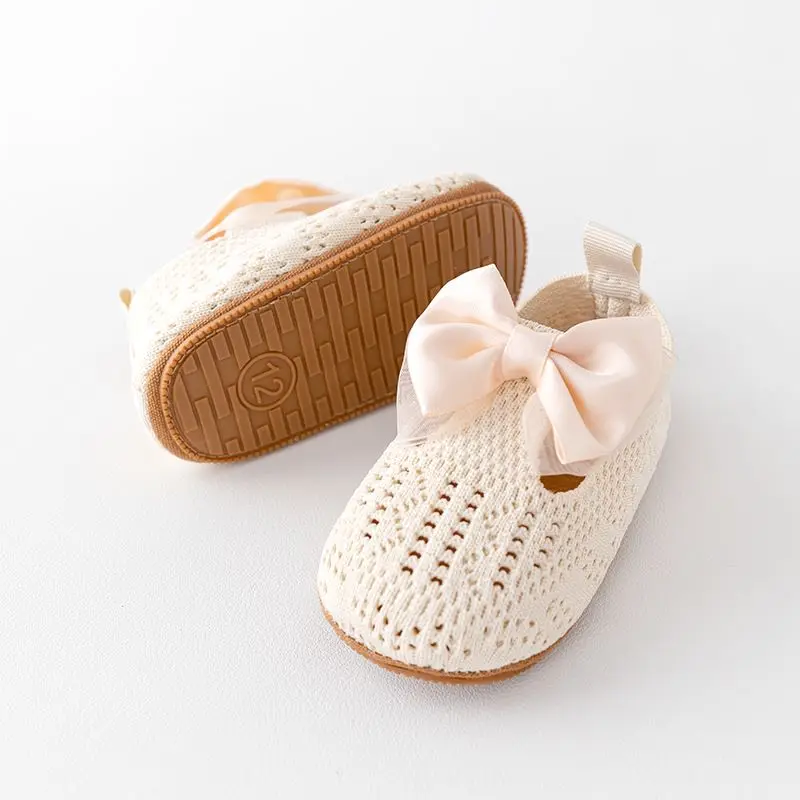 Fashionable Casual Baby Girl Princess Shoes Breathable Mesh Soft Rubber Sole Spring Summer Autumn Shoes 0-18 Months manufacture