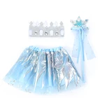 Princess Skirt Snow White Princess Dance Tutu Skirt For Kids With Crown