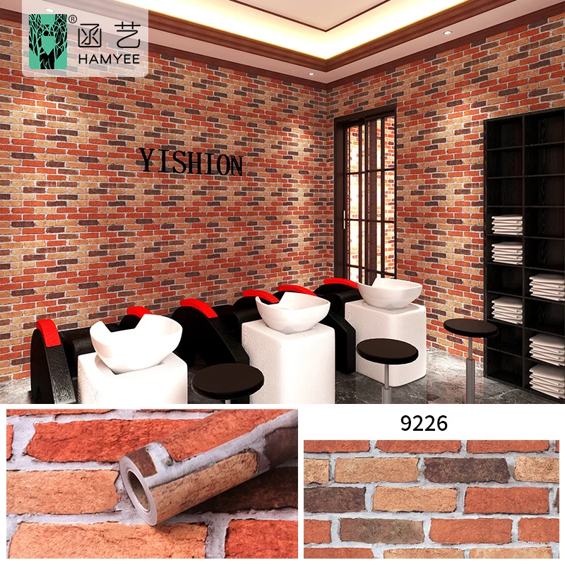 product factory price wholesale pvc modern brick peel  stick 3d wallpaper self adhesive contact paper for home decoration-58