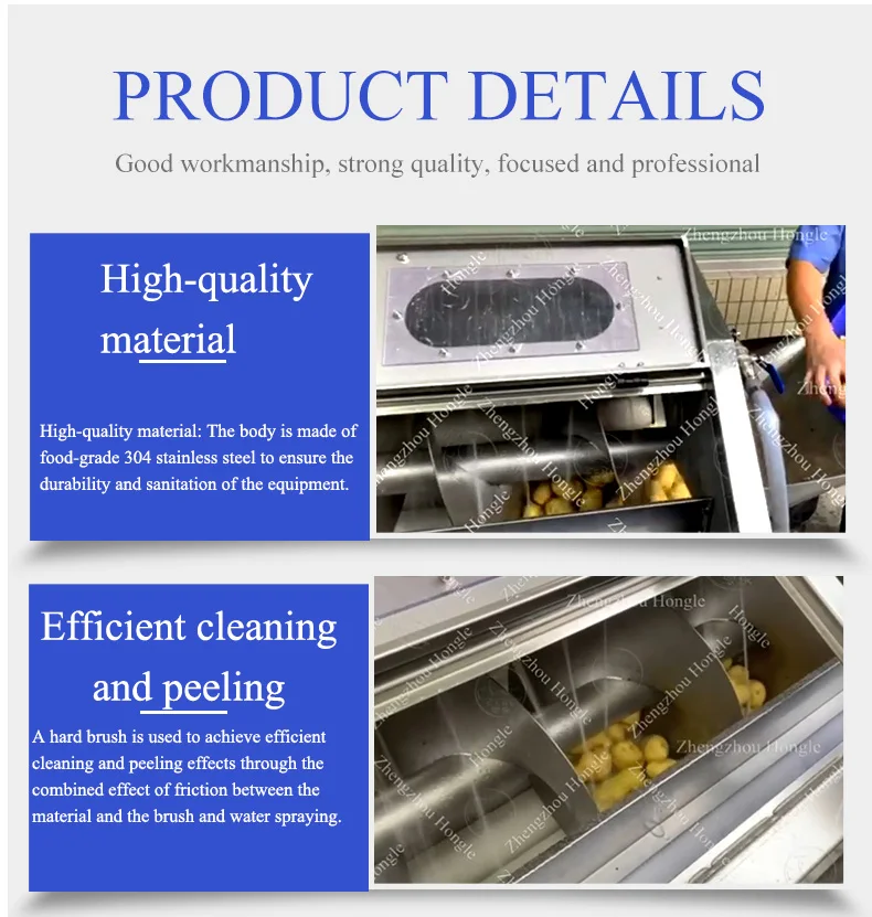 Dates Brush Washing Machine Fruit And Vegetable Brush Type Cleaning Peeling Machine factory