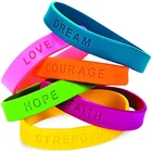 Bracelet Bracelets Rubber Silicone Bracelet Wristband Motivational Bracelets Rubber Wristbands For Men Women Teens