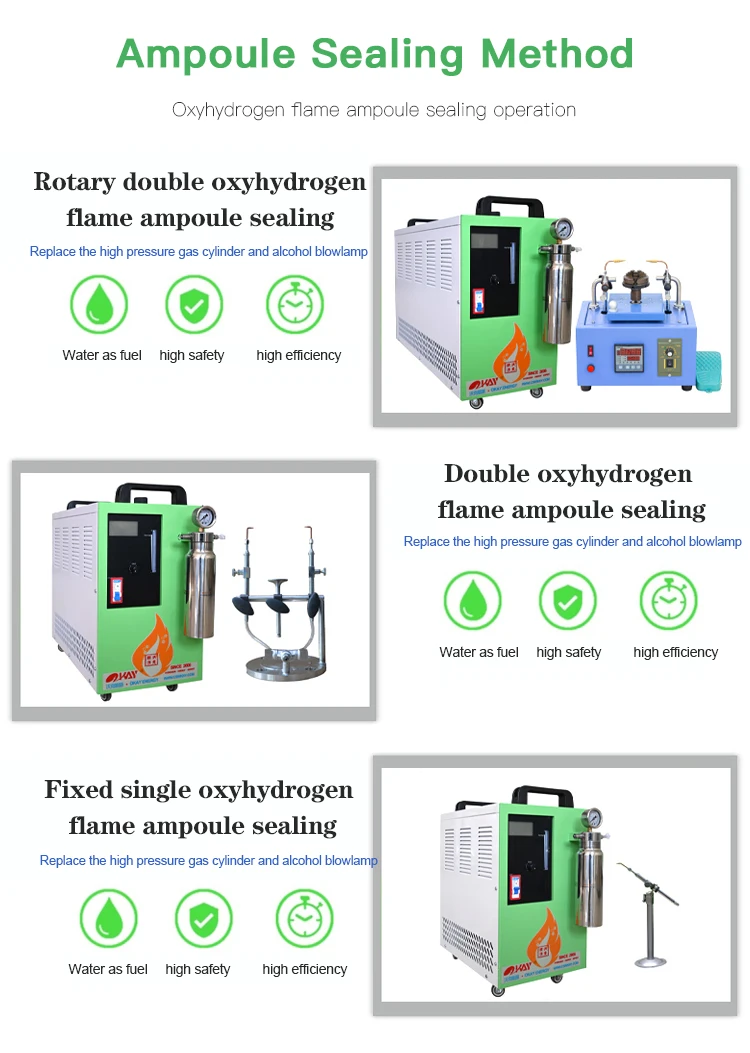 Working Efficiency Oxyhydrogen Manual Laboratory Glass Ampoule Sealing