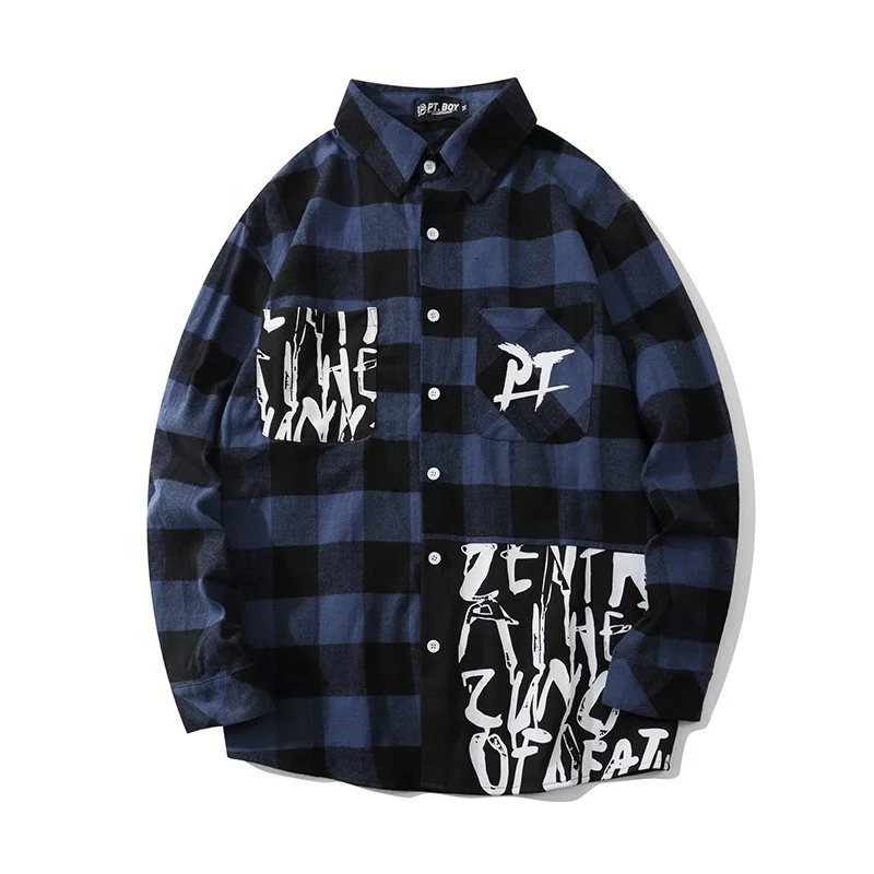 Customized Plaid Men Shirt 2020 