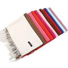 Cashmere Scarf Autumn And Winter Solid Color Long Simulation Cashmere Scarf Thick Tassel Shawl Warm Scarf