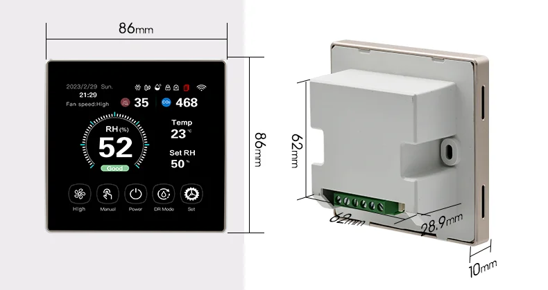 Ventilation and Dehumidification Controller, VOC, PM2.5 - detail 20