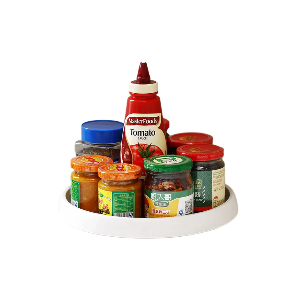 Hot Sell Plastic Spice Jar Set Seasoning Organizer Rack Kitchen