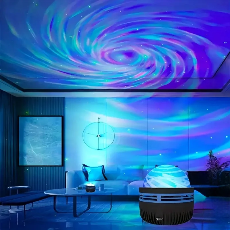 star projection lamp dynamic remote control water ripple projection lamp bedroom decorative atmosphere Stage light