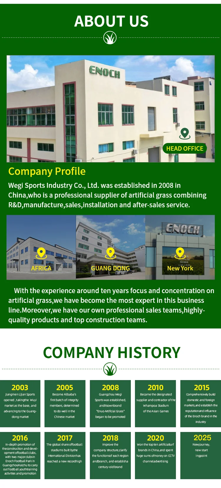 High Performance Artificial Football Turf with 50mm Pile Height CE/ISO90001 Certified and 5-8 Years Service Life