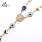 Pendant X0158 New Design Evil Eyes Religious Necklace 18k Gold Religious Pendant Necklace
