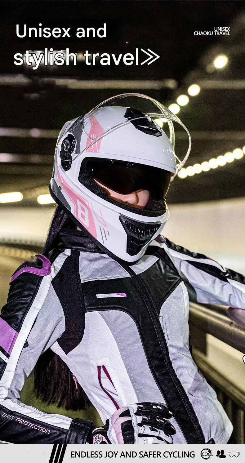 DOT Approved Speed Electric Motorcycle Full Face Helmet ABS Material Double Visor One Size Fits All for Men Women All Seasons