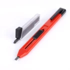 Octagonal Plastic Carpenter Pencil Set Non Toxic Reusable Customized Pencil With Lead Storage And Mini Sharpener