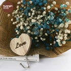 Wood Hanger Hook Wood Wooden Hanger Hooks Heart Shape Coat Clothes Towel Wood Wall Hanger Hook