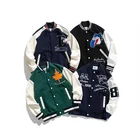 Jacket 2022 American Custom Letterman Stylish High Quality Oem Crop Top Varsity Jacket